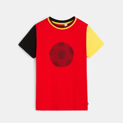 Avis T-shirt spécial fan de foot rouge garçon OKAIDI 1