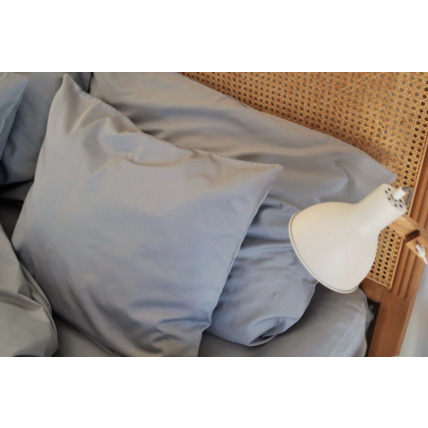 Avis Housse de couette en satin de coton - Gris Nuage Mon Lit Cabane 3