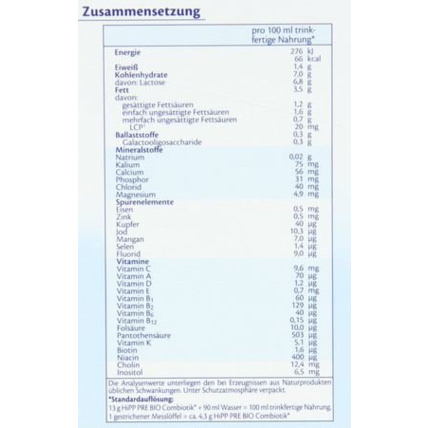 Avis Lait Bio Combiotic Pré 1er âge HIPP 2