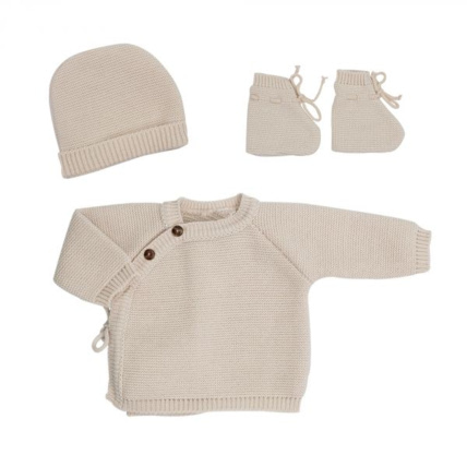 Avis Ensemble naissance bébé brassière, bonnet et chaussons Trois Kilos Sept 1