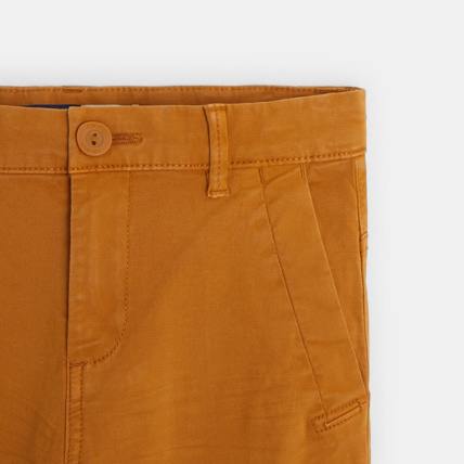 Avis Pantalon chino en twill de coton uni beige garçon OKAIDI 3