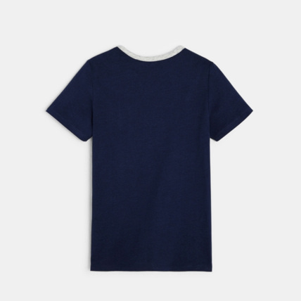 Avis T-shirt à message bleu garçon OKAIDI 3