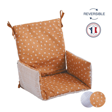 Avis Coussin de chaise haute bébé tissu réversible CANDIDE 3
