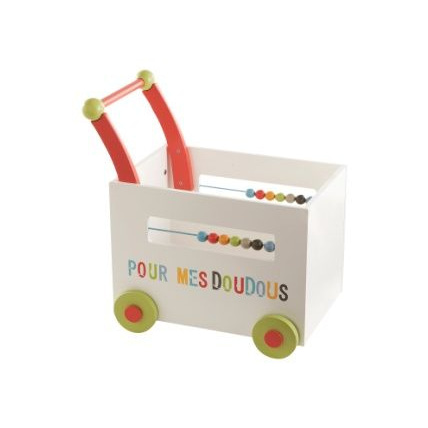 Avis Coffre de rangement bebe avec boulier Doudous  Vertbaudet 1