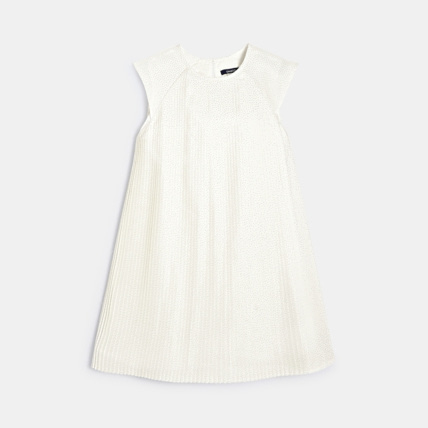 Avis Robe blanche plissée fille OKAIDI 1