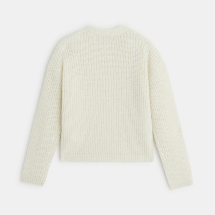 Avis Gilet côtelé boutonné blanc fille OKAIDI 4