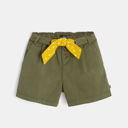 Avis Short large à ceinture vert fille OKAIDI 1