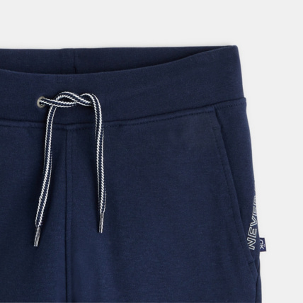 Avis Pantalon de jogging molleton poches zippées bleu garçon OKAIDI 2