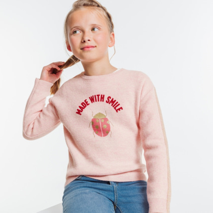Pull fin fille top