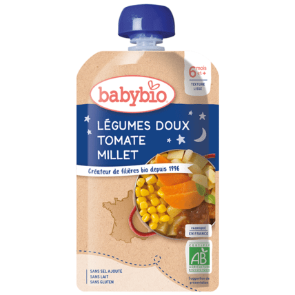 Avis Bonne Nuit Maïs doux d'Aquitaine Tomate & Millet Babybio 1