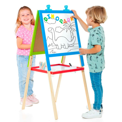 Avis Tableau créatif en bois 2 en 1 - 46 pièces MOLTO 1