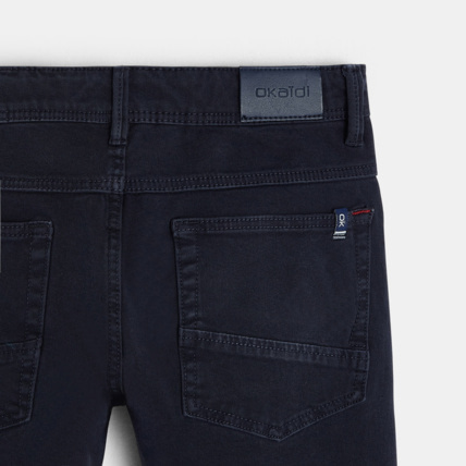Avis Pantalon en toile bi-stretch bleu garçon OKAIDI 5
