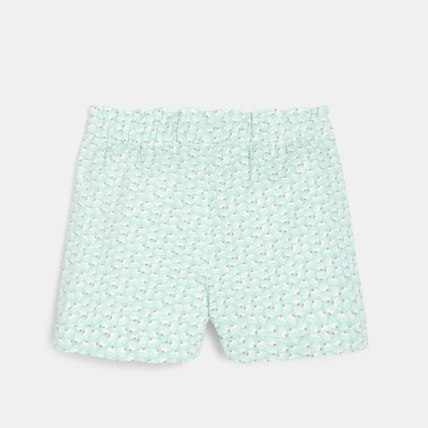 Avis Short en jersey imprimé vert fille OKAIDI 3