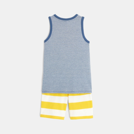 Avis Pyjama d'été à message bleu garçon OKAIDI 4