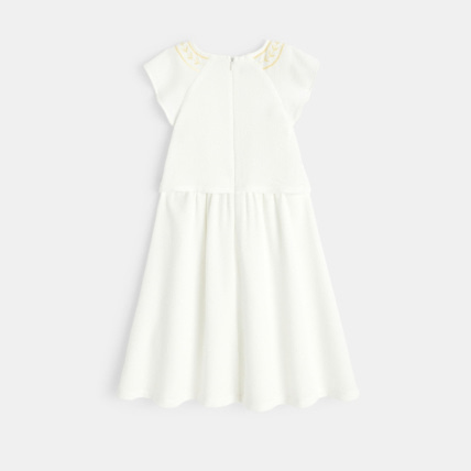 Avis Robe de cérémonie brodée blanche fille OKAIDI 4