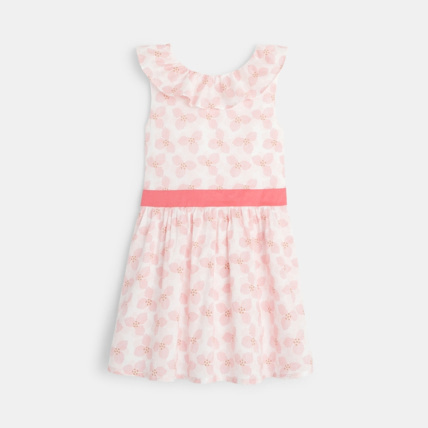 Avis Robe imprimée à col volanté rose fille OKAIDI 2