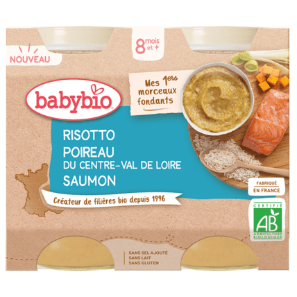 Avis Risotto Poireau et Saumon Babybio 1