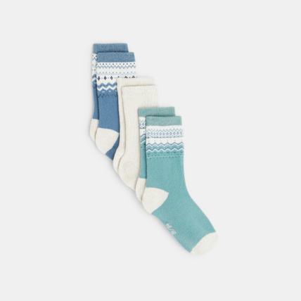 Avis Chaussettes chaudes fantaisie (lot de 3) vertes fille OKAIDI 1