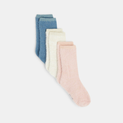 Avis Chaussettes en maille fluffy (lot de 3) fille OKAIDI 1