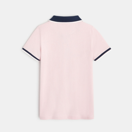 Avis Polo piqué col couleur rose garçon OKAIDI 3