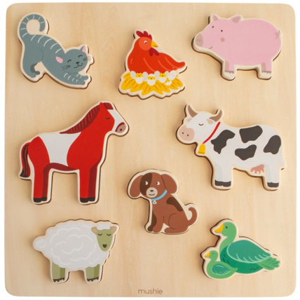 Avis Puzzle en bois Farm MUSHIE 1