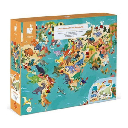 Avis Puzzle éducatif les dinosaures 200 pieces JANOD 1