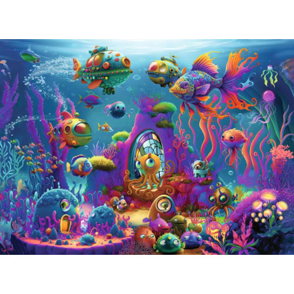 Avis Puzzle Aliens sous l’eau - de 7 ans RAVENSBURGER 2