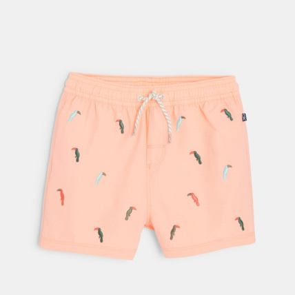 Avis Short de bain à motifs oiseaux orange garçon OKAIDI 2
