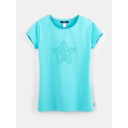 Avis T-shirt à motifs 3D bleu fille OKAIDI 1