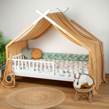 Avis Drap-housse en satin de coton, Safari Sevira Kids 6