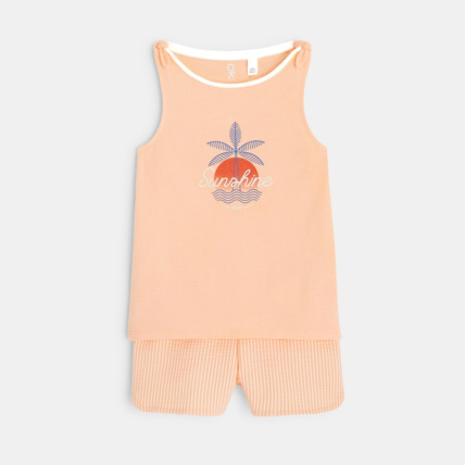 Avis Pyjama d'été pastel 2 pièces "Sunshine" orange fille OKAIDI 1