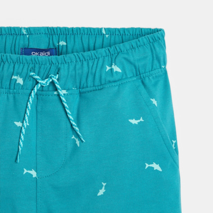 Avis Short en molleton imprimé requins bleu garçon OKAIDI 3