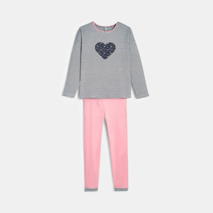 Avis Pyjama cœur bleu fille OKAIDI 1