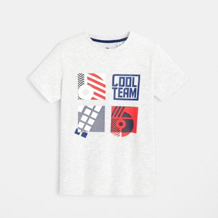 Avis T-shirt flammé motif sport gris garçon OKAIDI 2