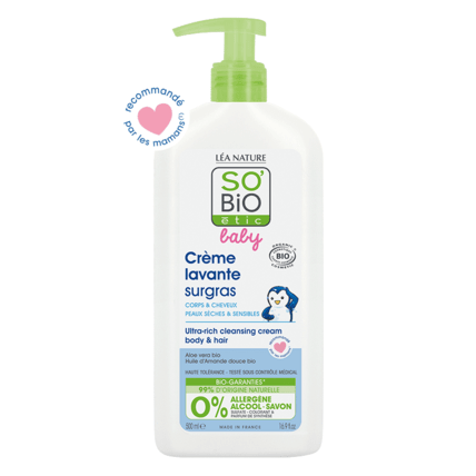 Avis Crème lavante surgras SO'BiO étic® 1