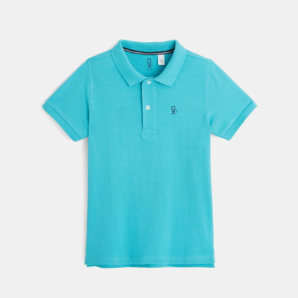 Avis Polo en coton piqué bleu garçon OKAIDI 1