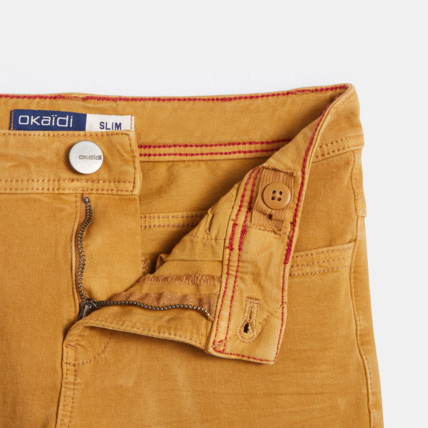 Avis Pantalon slim bi-stretch beige garçon OKAIDI 4