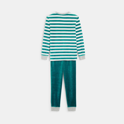 Avis Pyjama en velours éponge vert garçon OKAIDI 3