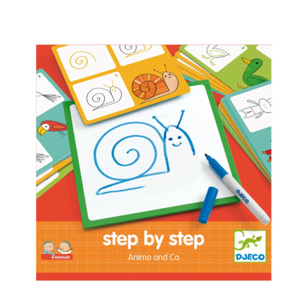 Avis Jeux de dessin step by step Les animaux DJECO 1