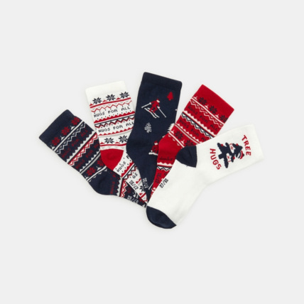 Avis Chaussettes Noël (lot de 5) rouges garçon OKAIDI 2
