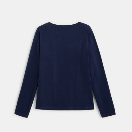 Avis T-shirt à sequins bleu fille OKAIDI 3