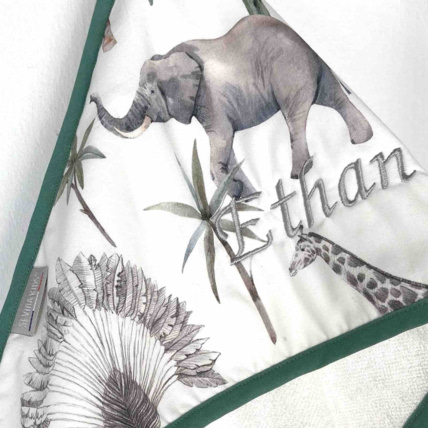 Avis Grande cape de bain en coton et bambou, Safari Sevira Kids 4