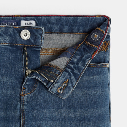 Avis Jean slim hyper-stretch bleu fille OKAIDI 3