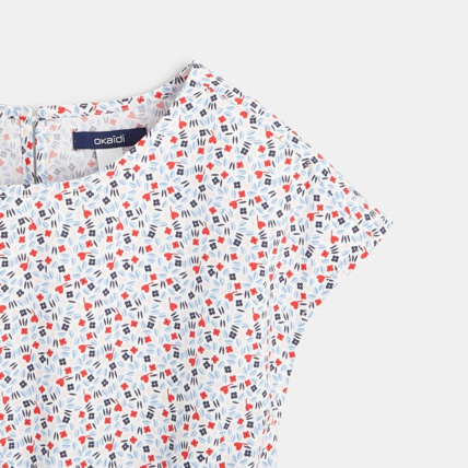 Avis Robe imprimé fleurs et coeurs fille OKAIDI 3
