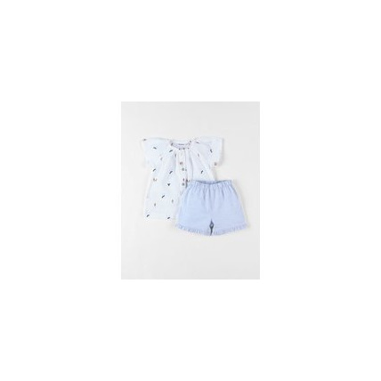 Avis Set blouse brodé fleuri + short NOUKIE'S 1