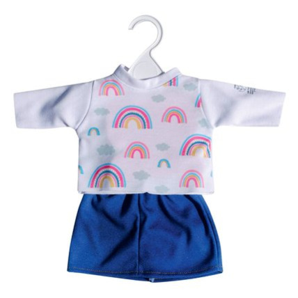 Avis Ensemble pour poupée 38 cm - T-shirt arcs-en-ciel et jupe One World One Future CERISE ET CAPUCINE 1