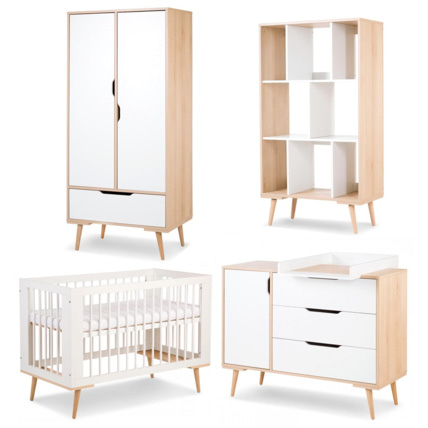 Avis Chambre bébé complète Commode à langer Armoire Bibliothèque et Lit SOFIE Mon Mobilier Design 1