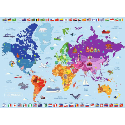 Avis Puzzle Carte du monde - de 8 ans RAVENSBURGER 2