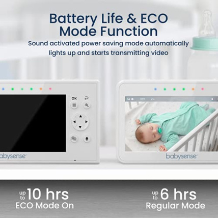 Avis Babyphone vidéo avec écran divisé 4,3“ et 2 caméras Babysense 4