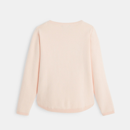 Avis Pull à côtes Ottoman rose fille OKAIDI 3